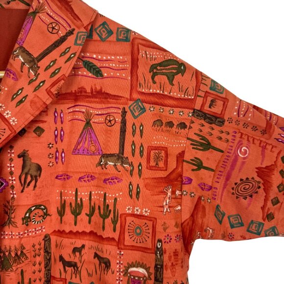 Handmade Women's Lightweight Blazer Jacket Sz Medium? Native Southwest Wildlife - Picture 5 of 10